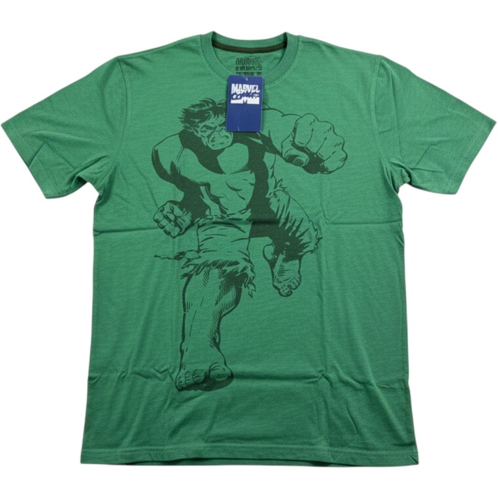 Marvel Comics Incredible Hulk Green Graphic T-Shirt Mens Medium 2009 Vintage
